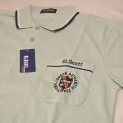 【新品・送料込】St.Scott　長袖ポロシャツ　メンズ Mサイズ