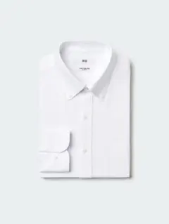 UNIQLO スーパーノンアイロンジャージースリムシャツ/ボタンダウン