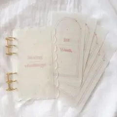 【y2k】 バインダー貯金 Saving リフィル A6サイズ 6枚入