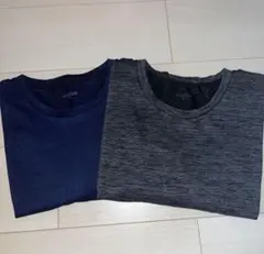 GU ジーユー メンズ サイドシームレスクルーネックTシャツ 2枚セット