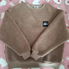 CAMP7 ボアトレーナー モコモコ M ベージュフリース素材 ライトオン