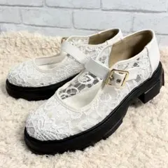 merryjenny 厚底フリルスニーカー Lサイズ - メルカリ