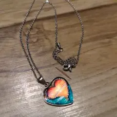 ハワイアンジュエリーハート型ペンダント ネックレス