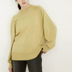 LE CERCLE par rope' ラグランクルーネックニット