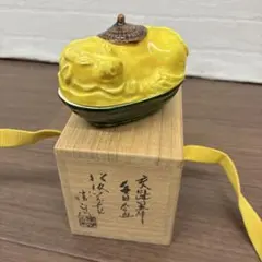 ZZ234 香合 長崎三彩 鴨 13代 横石嘉助 木箱 茶道具 古物 - メルカリ
