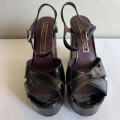 MARC JACOBS エナメルレザー プラットフォーム サンダルのサムネイル