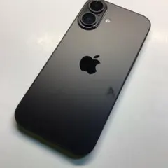iPhone 16ブラックモックアップ実物大の模型ロゴ入り