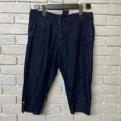 【日本製】CLASS クラス デニム クロップドパンツ スナップボタンのサムネイル