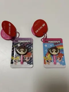 パワーパフガールズ 棒付きフェイスチャーム バターカップ セット TAITO限定