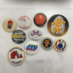 ➎ 70s 80s vintage 古着 缶バッチ 缶バッジ 10個 セット