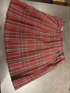 お値下げ！赤のチェックスカートWEGO