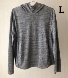 レディース トップス 薄手パーカー 日焼け対策 紫外線対策 L