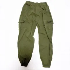 キッズ　ズボン【130】sportscode カーゴパンツ オリーブグリーン