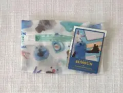 パペットスンスン ランドリーネット＆クリアカード付きステッカー