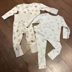 ワッフル　パジャマセットアップ