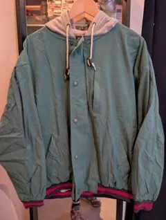 90s OLD GAP スウェットドッキング ナイロンフーディーのサムネイル