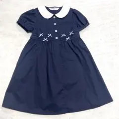 ショパン　フォーマルワンピース　紺　110