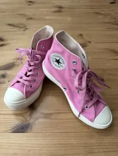 【美品】パワーパフコラボ　CONVERSE ALL STAR ハイカット ピンク