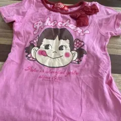 BANDAI ペコちゃん Tシャツ ピンク 半袖のサムネイル