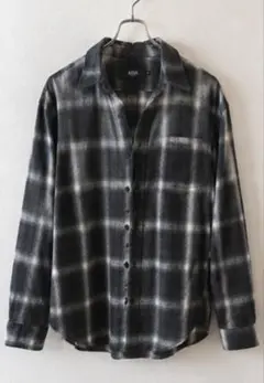 AZUL BY MOUSSY チェックシャツ グレー Mサイズのサムネイル