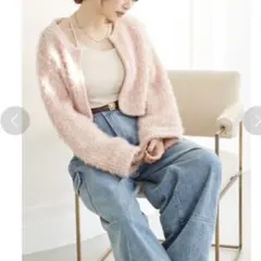 スナイデル ファーライクニットジャケット