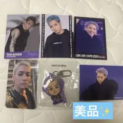 the RAMPAGE 鈴木昂秀 rmpg 2連アクリルチャーム、フォトカ5枚