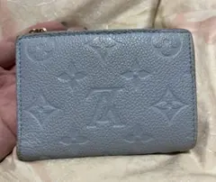 激レア ルイヴィトン アンプラント ポルトフォイユ リサ 水色 折財布