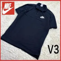 送料無料！ ナイキ モノトーン ゆるたぼ 00s 半袖 ポロシャツ 刺繍ロゴ