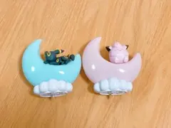 ポケモン おっきなお月さまライトマスコット ブラッキー＆ピッピ