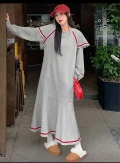 スウェットワンピース ロングワンピース