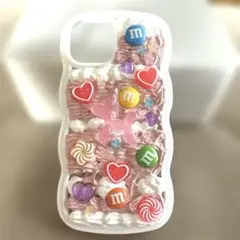iPhone15 スマホケース　ホイップスイーツデコ