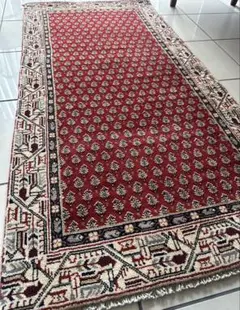 135×66 ヴィンテージラグ ダブルノット 手織ラグ