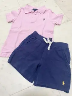 ラルフローレン 3T(90-100) ポロシャツとショートパンツセット