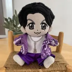 白サテンブラウススーツ ちぃましゃ衣装 ぬいぐるみ服 ハンドメイド