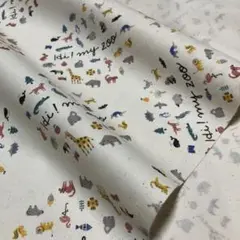 2m hy my zoo 生成り　オックス生地　ハギレ　生地