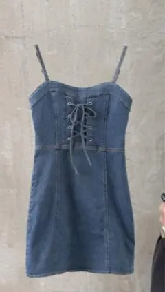 spray デニムワンピ