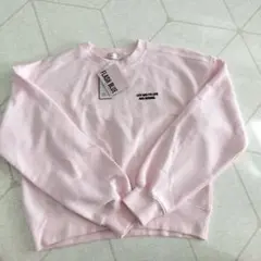 新品未使用　ピンク クルーネックスウェット