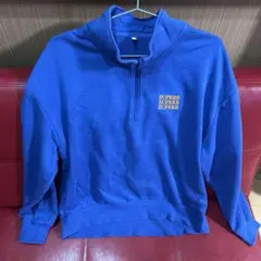 GU SUPERB スウェット　ブルーキッズ　Lサイズ