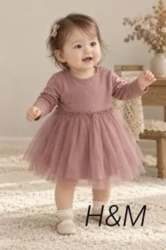H&M ベビー ワンピース ピンク 68cm