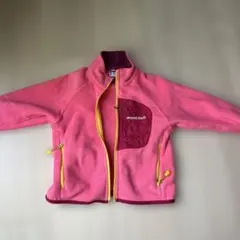 【訳あり】mont-bell フリースジャケット 90cm ピンク