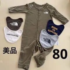 美品　THE NORTH FACE ロンパース スタイセット 80のサムネイル