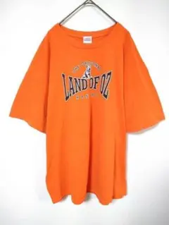 ギルダン　GILDAN　Ｔシャツ　メンズXL　オーバーサイズ　オレンジ　綿