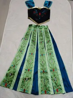 アナと雪の女王　ドレス コスプレ衣装（子供用120）