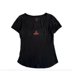 Vivienne Westwood Tシャツ ブラック　オーブ刺繍のサムネイル