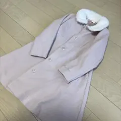 メゾピアノ　ファー付きコート　120