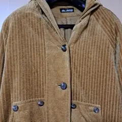 Mc MASSI　レディース　フード付きアウター　コーデュロイ風　ブルゾン