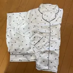 GU サテン パジャマセット Mサイズ　猫柄