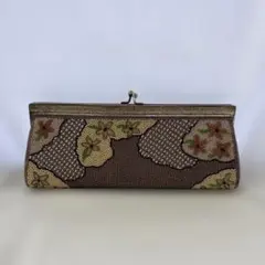 ビーズバッグ 和柄 がま口 クラッチバッグ 着物 フォーマル ヴィンテージ