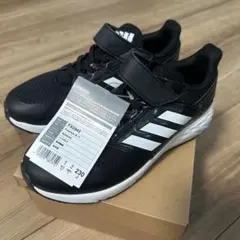adidas FX0940 ブラックスニーカー 23cm マジックテープ