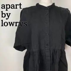 apart by lowrys ブラック　半袖　シャツ　ワンピース　チュニックのサムネイル